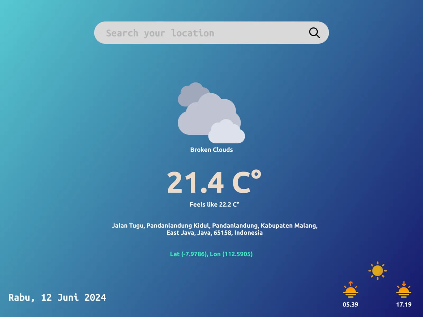 Aplikasi Web Cuaca Real-Time