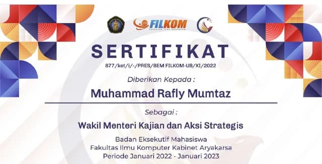 Wakil Menteri Kajian dan Aksi Strategis