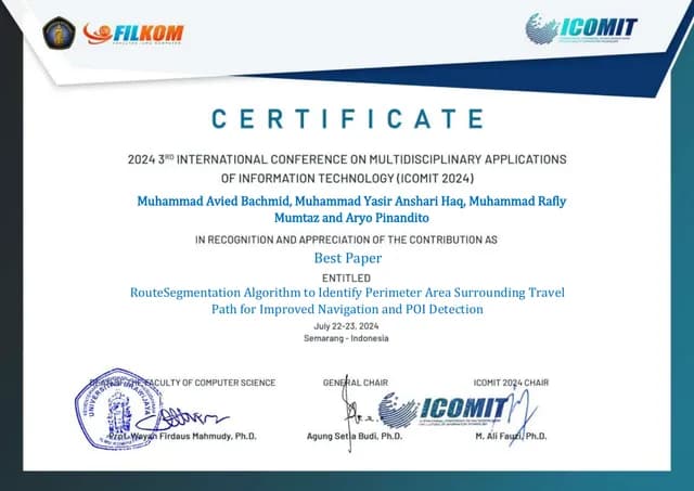 Best Paper Award